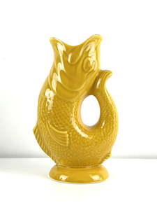 Fish Gluggle Jug - Yellow