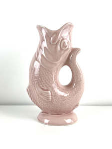 Fish Gluggle Jug - Pink