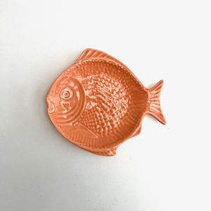 Pottery Ceramics: Fish Dish - Peach