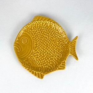Medium Fish Dish - Yellow Ochre