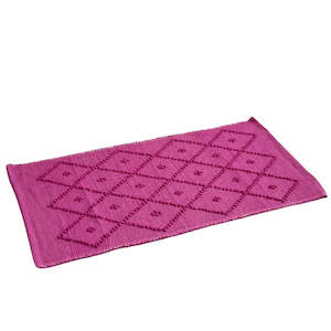Mats: Cotton Floor Mat - Fuchsia