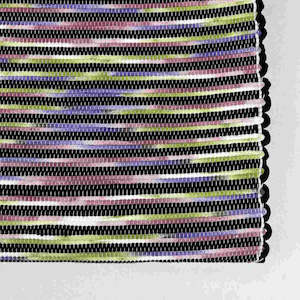 Hall Runners: Large Runner - Lilac, Olive & Floral Stripe