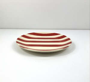 Dinnerware Ceramics: Red Stripe Side Plate