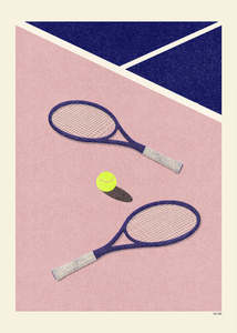 Prints Wall Art: Art Print - A2 - Rosi Feist - LA Tennis