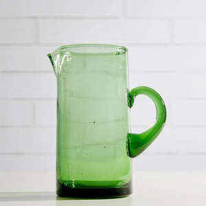 Table Dining: Glass Jug - Green