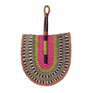 Woven Fans Wall Art: Woven Fan - Orchid