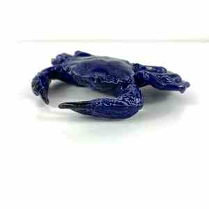 Pottery Ceramics: Ceramic Crab - Blue