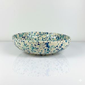 Serveware: Large Serving Bowl - Hand painted - Sea Spray