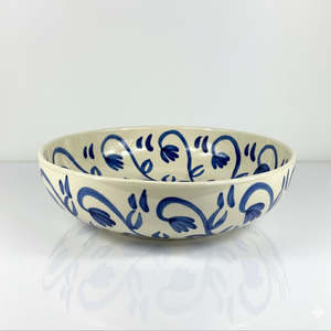 XL Serving Bowl - Hand painted - Botanical