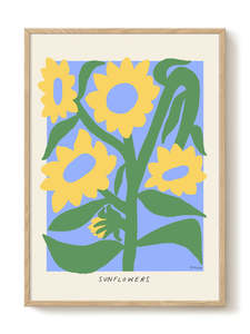 Art Print - A2 - Madelen - Sunflowers II