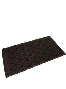 Cotton Floor Mat - Medium - Black