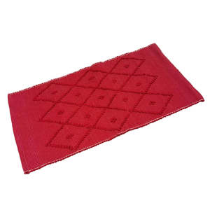 Cotton Floor Mat - Red