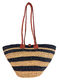 Shoulder Basket - Navy Stripe