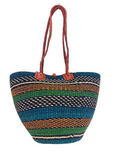Bags Baskets: Shoulder Basket - Ocean