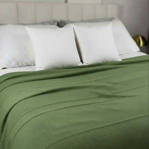 Large Cotton Bed Cover - Khaki