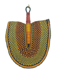 Woven Fans Wall Art: Woven Fan - Savannah