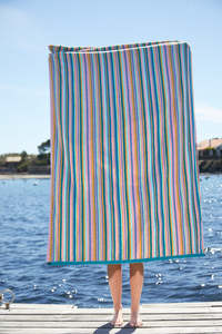 Clearance: Iris Stripe Beach Towel