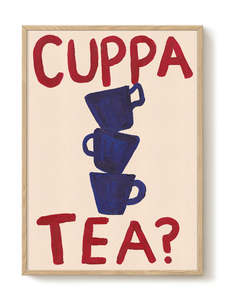 Prints Wall Art: Art Print - A2 - Abbie Franks - Cuppa Tea?