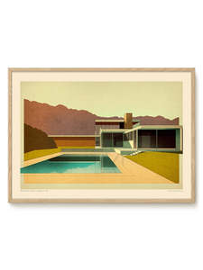 Art Print - A2 - Sander Patelski - Richard Neutra Kaufmann Desert House 1946
