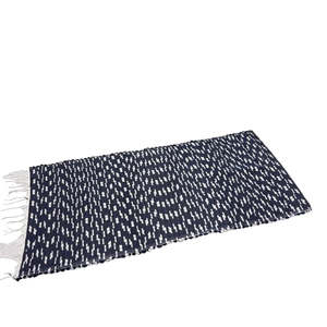 Medium Cotton Floor Mat - Navy & Blue Confetti