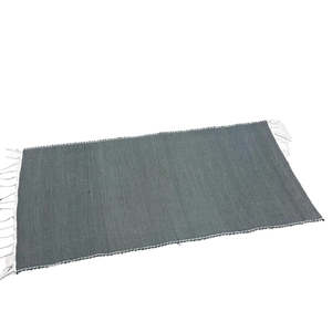 Medium Cotton Floor Mat - Plain Olive