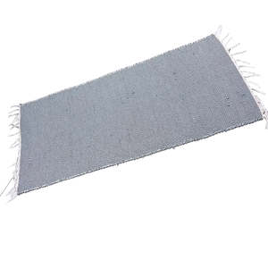 Rugs Mats: Medium Cotton Floor Mat - Green & White Confetti