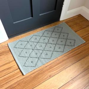 Rugs Mats: Cotton Floor Mat - Light Olive