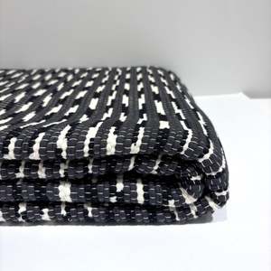 Large Floor Rug - Charcoal, Black & White Confetti Speckle