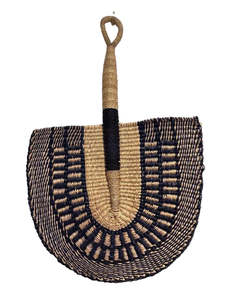 Woven Fans Wall Art: Woven Fan - Midnight