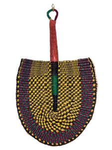 Woven Fans Wall Art: Woven Fan - Paloma