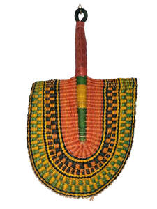 Woven Fans Wall Art: Woven Fan - Citrus Fruit