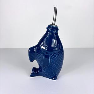 Fish Olive Oil Jug - Blue