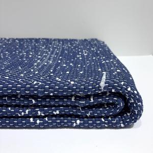 Large Rugs: Large Floor Rug - Navy & White Speckle