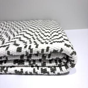 Large Floor Rug - White & Khaki Confetti