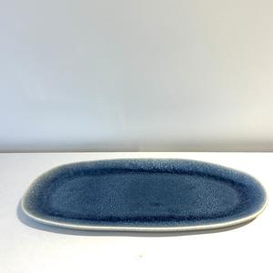 Dinnerware Ceramics: Small Platter - Blue Glaze