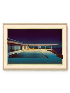 Art Print - A2 - Sander Patelski - Pierre Koenig Stahl House. Night