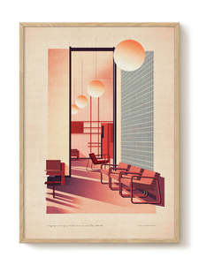 Prints Wall Art: Art Print - A2 - Sander Patelski - Bocconi University Milan 1937–1942