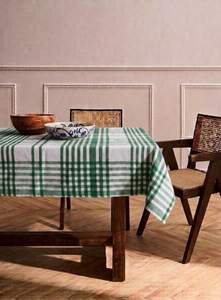 Traditional Check Tablecloth - 250cm - Green