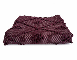 Rugs Mats: Cotton Floor Mat - Medium - Eggplant