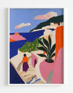 Art Print - A2 - Axis & Hue - Beside The Seaside