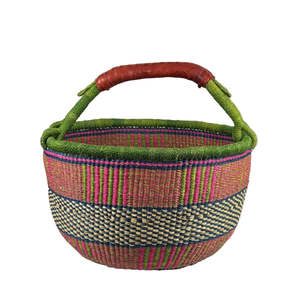 Woven Basket - Round - Tropicana