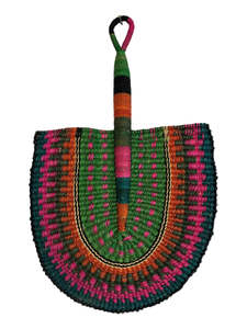 Woven Fans Wall Art: Woven Fan - Jungle