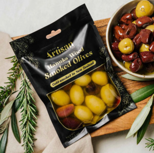 Kiwi Artisan Manuka Wood Smoked Olives