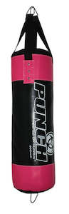 Boxing: Punch Urban Boxing Bag - 90 x 30cm (Black/Pink)