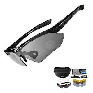 Sunglasses: Rockbros Cricket Sunglasses - Black