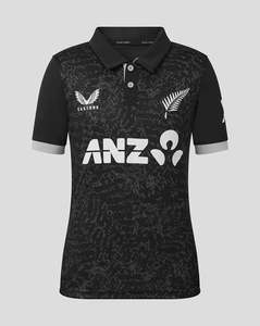 Black Caps Clothing: Black Caps Junior 25/26 Black Caps ODI Shirt