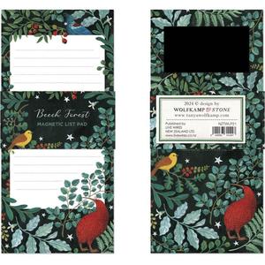 Magnetic list pad - Birds