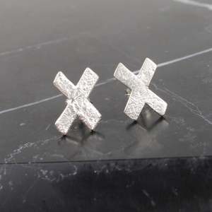 Artist Rachel Lambert: Cross studs I