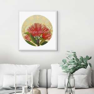 Artist Angie Dennis: Pohutukawa