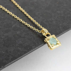 Artist Natalie Salisbury: Grandidierite Charm Pendant